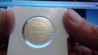 Moeda de 1 000 Réis 1911  Prata