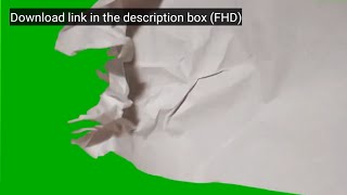 Realistic Paper Tear Reveal Green Screen | Free Transition VFX No Copyright
