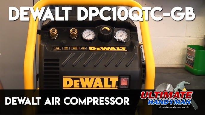 Compresseur portable, 10 l, 1100 W, silencieux, DeWalt - DPC10QTC