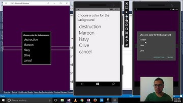 Xamarin Forms with Visual Studio Part 19 [DisplayActionSheet, Menu]