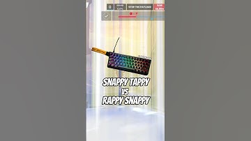 Snappy Tappy vs Rappy Snappy ft Wooting 60HE+ #wooting #gamingkeyboard