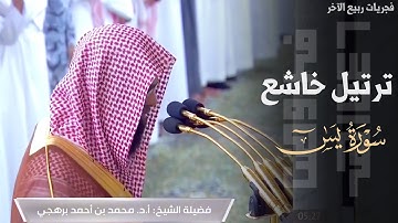 ترتيل خاشع لخواتيم سورة يس للشيخ د. محمد برهجي ~ فجر 30-4-1446هـ