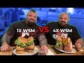 Worlds strongest men vs 18lb sandwich