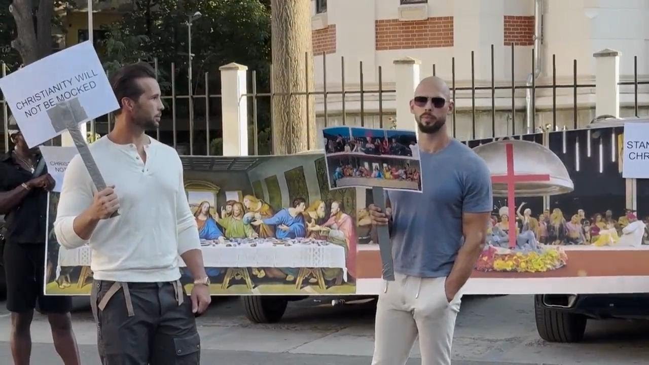 Protesting Last Supper Tate brothers protest Last Supper parody at Olympics opening ceremony ...