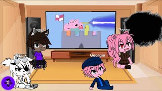 Gacha Club| ? Piggy characters react to Piggy Memes - Peppa and Roblox Piggy Funny Animation