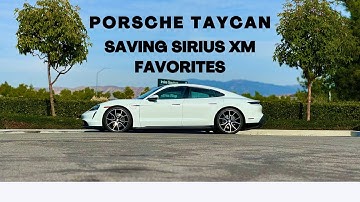 How to save a favorite SiriusXM station in your Porsche Taycan