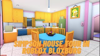 Simpsons House Tour In (Roblox Bloxburg)