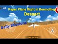 Super bear adventure paper plane flight in beemothep dessert daily missions