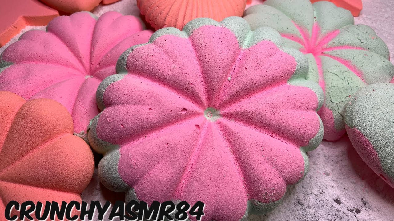 Pink/Lime Heart Bundt Water Crush | Oddly Satisfying | ASMR | Sleep Aid