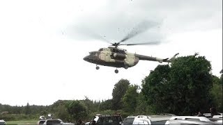 SEE HOW PRESIDENT UHURU LANDED IN SAGANA FOR THE HIGHLY PUBLICIZED MT KENYA LEADERS MEETING!