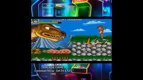 Caveman Ninja - DATA EAST 1991 • ARCADE GAME #shorts