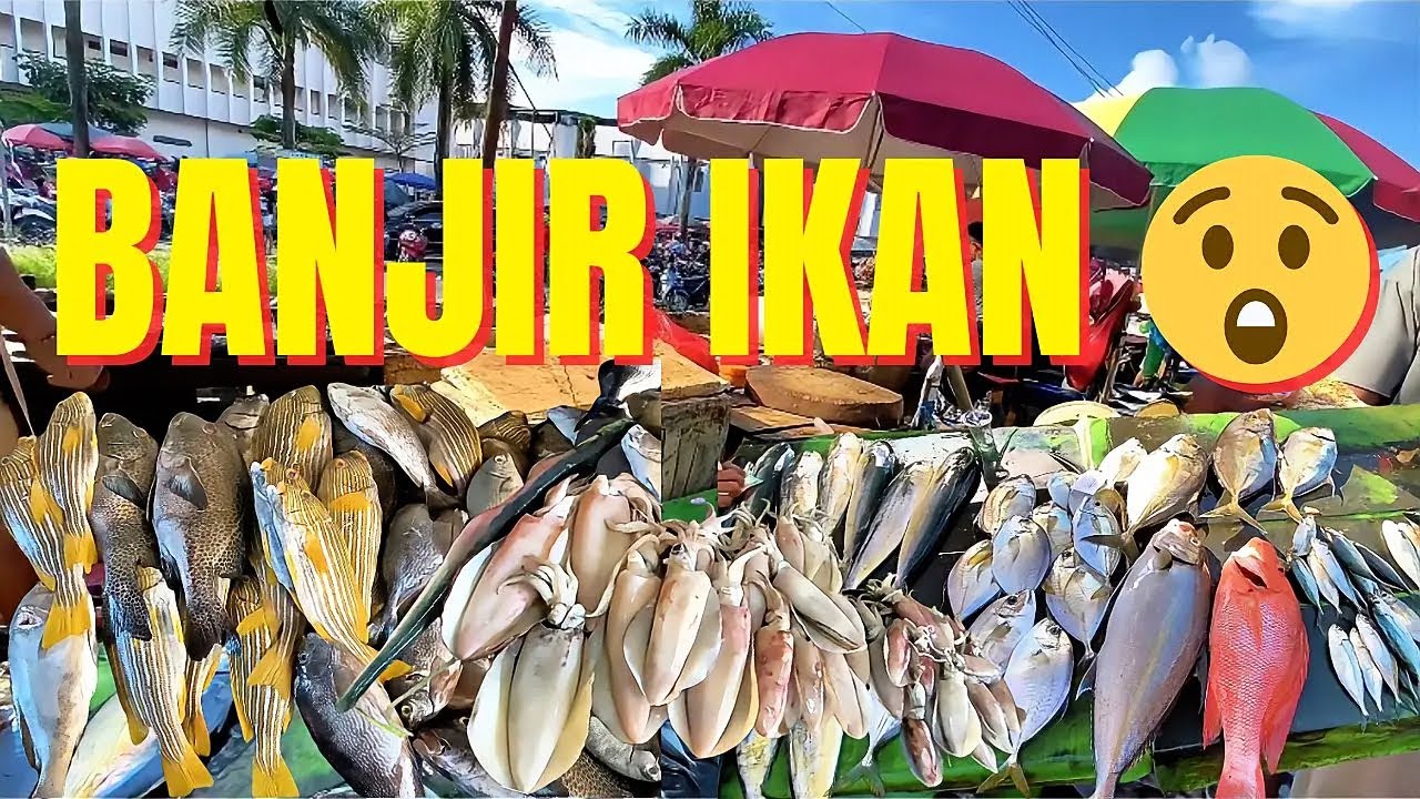 Banjir Ikan Segar! Pasar Tradisional dengan Pilihan ikan Terbanyak di Kota Ambon🔥
