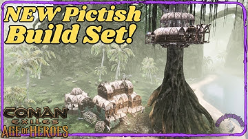 Pictish Tree house & Ground Build - Conan Exiles - NO Mods
