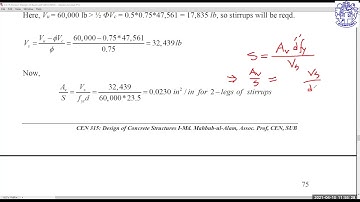 LECTURE 30: TORSION REQUIREMENTS OF RCC BEAM [PART IV]
