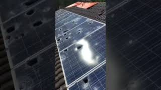 Whole solar rooftop system damaged 😭