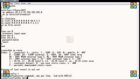 Cisco router set default gateway