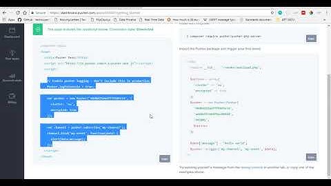 Chapter 8   Listening to Event data from controller using Pusher