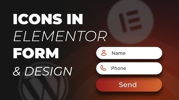 How to Add Icons to Elementor Form Fields with CSS | Elementor Pro Form Design tutorial