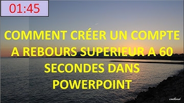 Create a countdown timer longer than 1 minute in Powerpoint