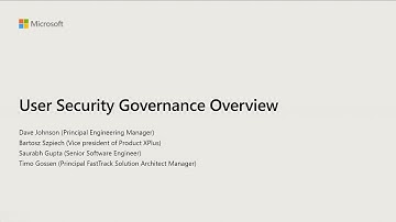User Security Governance Overview | FastTrack Tech Talk | Dynamics 365
