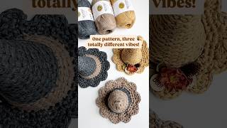 Crochet Tabletop Witch Hats in 3 Styles 🎃 #crochet #halloweencrochet