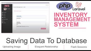 8 PHP LARAVEL Framework Tutorial For Beginners | Product Management - Saving Data using Eloquent