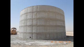 بالشرح طريقة بناء الخزانات الدائرية في مزاعنا وطريقة حساب المياه فيها ومميزاتها Large water tanks