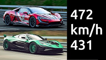 YANGWANG U9 Track Edition vs RIMAC Nevera R - Top-Speed Record Onboard Comparison