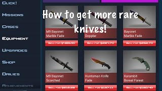 CS:GO Case Clicker|| How to get rare knifes easily!