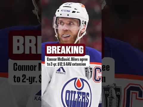 Connor McDavid has signed a 2-year extension with the Edmonton Oilers #nhl  #oilers #shorts
