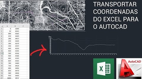 Transportando coordenadas do Excel para o AutoCAD