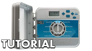 How to adjust the Hunter Pro-C sprinkler timer
