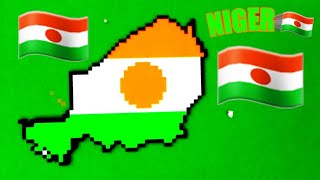 Minecraft : 🇳🇪Niger🇳🇪 country flag map build