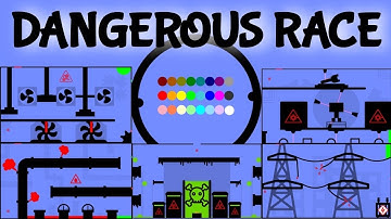 24 Marble Race EP. 49: Dangerous Race (by Algodoo)