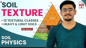SOIL TEXTURE - 12 SOIL TEXURAL CLASSES HEAVY & LIGHT SOILS #soilphysics #icarjrf #soilscience #soil