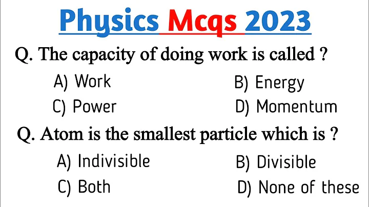 Physics mcqs 2023 | Physics mcqs for competitive exams | Physics mcqs for mdcat ppsc fpsc neet