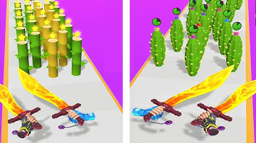 Sword Meltar Game! Very satisfying and relaxing ASMR slicing video