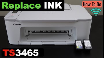 Canon Pixma TS3465 Ink Cartridge Replacement.
