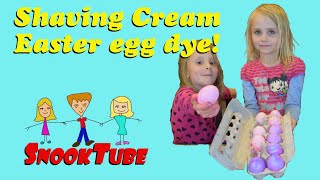 Shaving Cream Easter Egg Dye