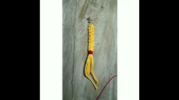 Macrame Keychain Tutorial for BEGINNERS! | DIY Macrame keychain
