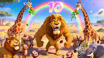 Counting Safari Adventure | Numbers Song for Kids | Animagic Studio