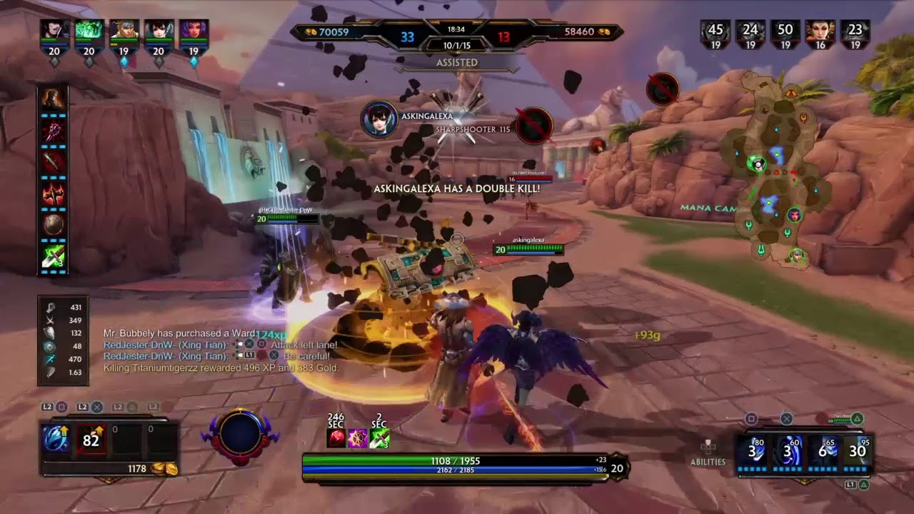 Smite Susano Kills Compilation  - Steel Samurai and Titanium Ronnin skins