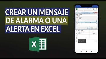 Cómo Crear un Mensaje de Alarma, una Alerta o un Recordatorio en Excel