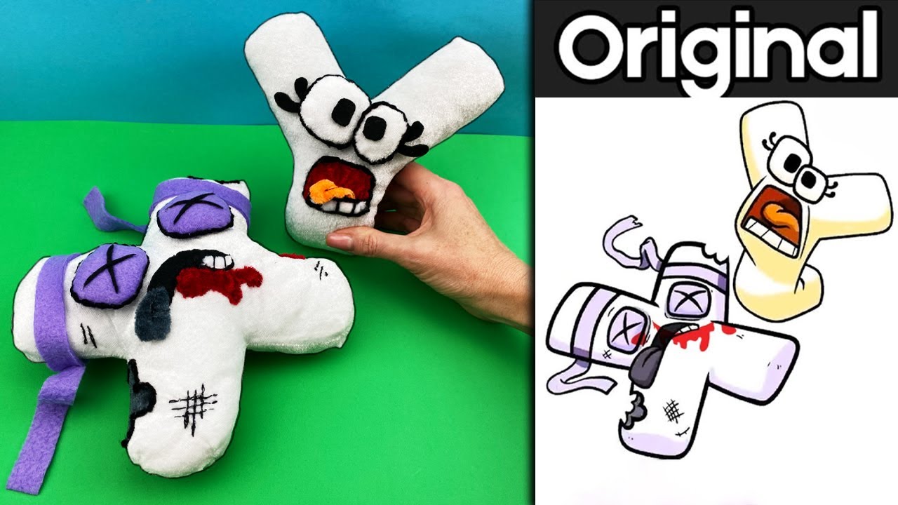 Plush - Making Version Alphabet Lore in REAL LIFE VS ORIGINAL - DIY Toy!  How To Make