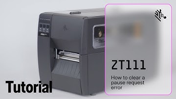 How to Clear a Pause Request Error on a ZT111 Printer | Zebra