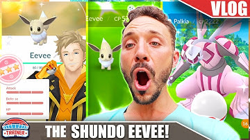 SURPRISE *SHUNDO*! EEVEE COMM DAY EPIC ADVENTURE - DISNEYLAND | Pokémon GO