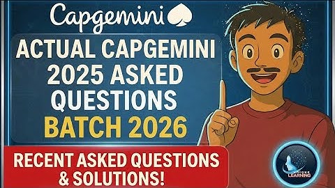 Actual Capgemini 2025 Asked Questions | Batch 2026 | Recent Asked Questions & Solutions!✅