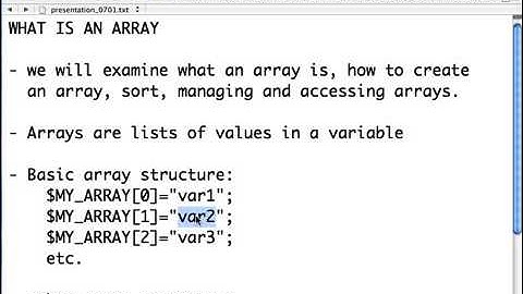 php Tutorial for Beginners 48  Basic Arrays