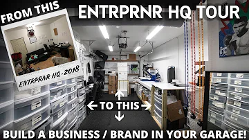 How to Start a DIY Clothing Brand in Your Garage - ENTRPRNR HQ Tour