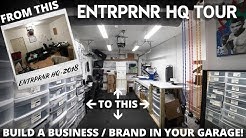How to Start a DIY Clothing Brand in Your Garage - ENTRPRNR HQ Tour